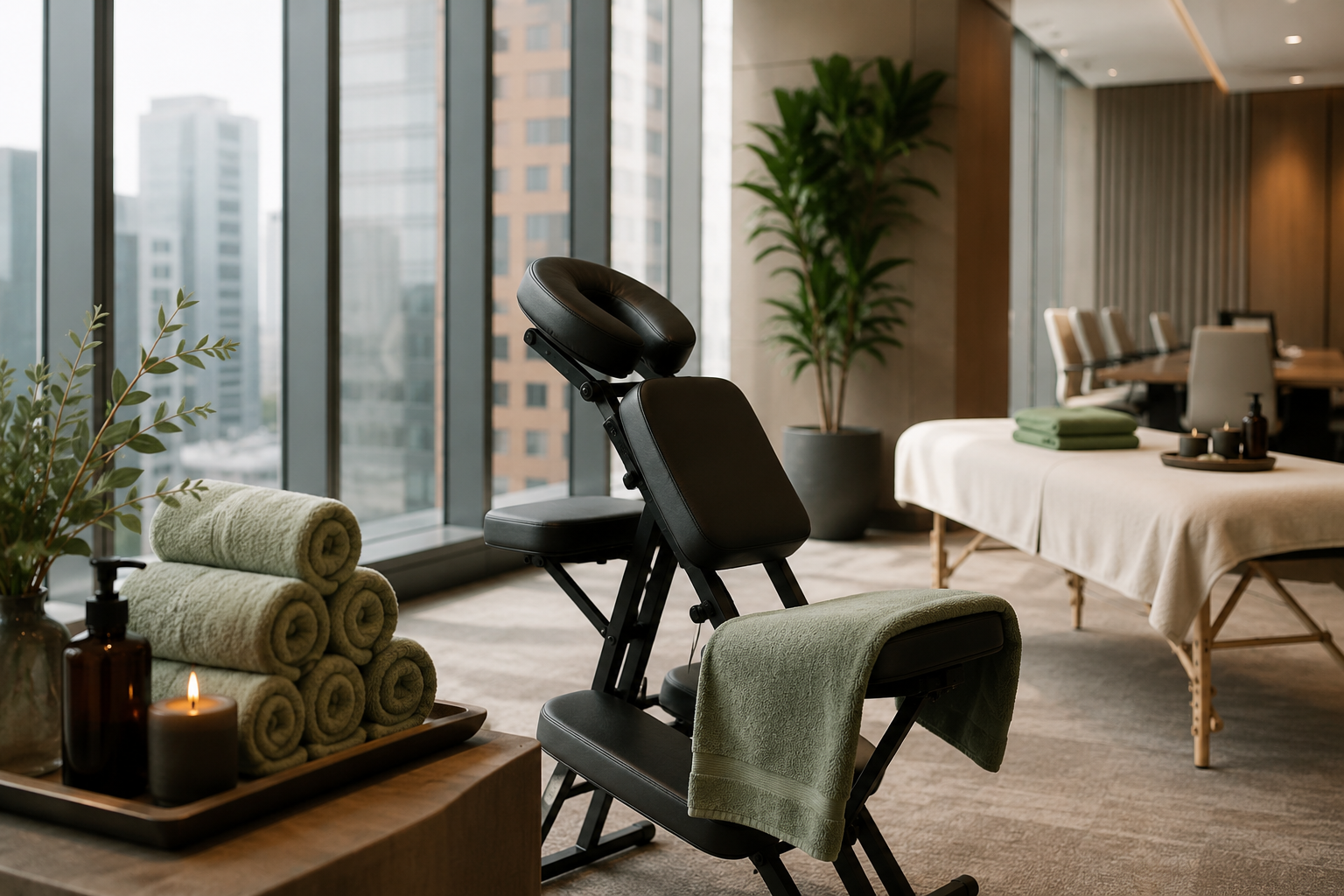 Corporate wellness mobile spa service