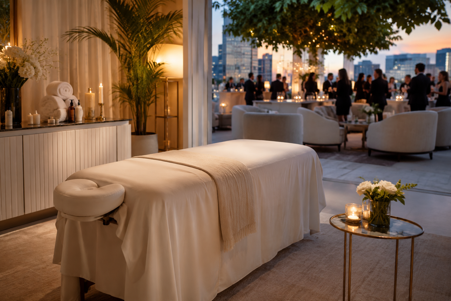Events and wellness activations mobile spa service